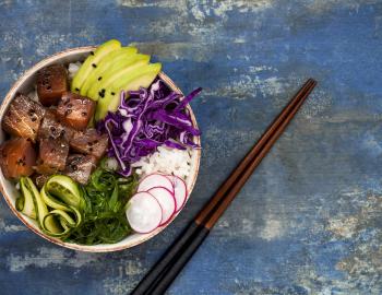 poke from Kilauea fish market in kauai