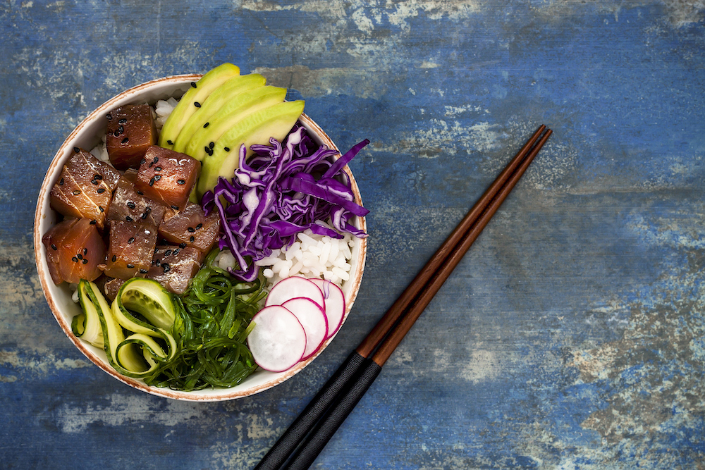 poke from a fish market in kauai